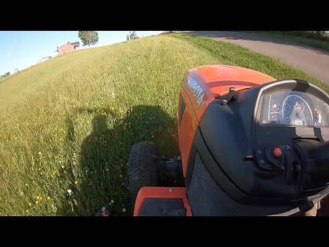 Mowing with the Kubota BX2380 and 60” mid mount mower! One fine machine!