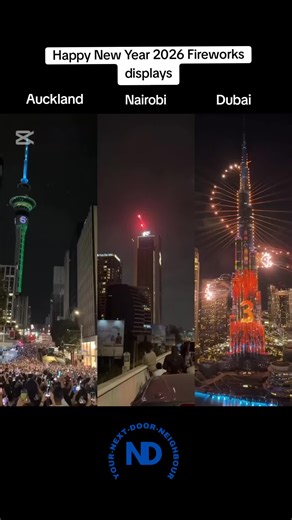 Auckland vs Nairobi vs Dubai: Fireworks Display Showdown