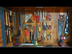 Tool Organization - Hanging my Hand Tools in my new Wall Tool Cabinet.
