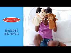 Melissa & Doug Zoo Friends Hand Puppets