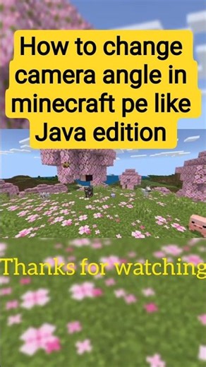 How to change camera angles in minecraft PE like Java edition #minecraft #phonk #shorts