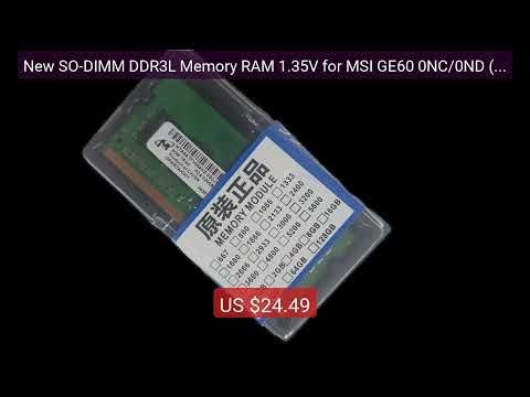 New SO-DIMM DDR3L Memory RAM 1.35V for MSI GE60 0NC/0ND (MS-16GA) G... — Top Rated 2026 | Buy Now!