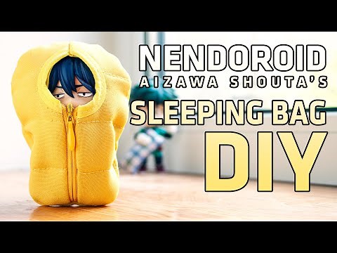 DIY Nendoroid Pouch Sleeping Bag: How to make Aizawa Shouta sleeping bag? (My Hero Academia custom)