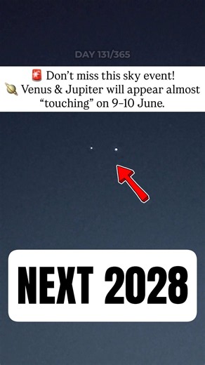 DON'T MISS THIS 🚨 Jupiter Venus Won't Be This Close Until 2028 😳 Jupiter Venus Conjunction #nasa