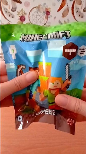 UNBOXING MINECRAFT TOPPEEZ SERIES 2 MYSTERY BLIND BAG 💚 #minecraft #blindbag #toys #asmr