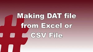 How to create a DAT file // Tip 65