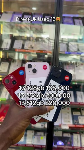 Direct Uk Used iPhone 13 down DOWN PAYMENT 🤭 13 128gb 188,000 13 256gb 200,000 13 512gb 220,000 You can as well make more than 50% deposit .. WhatsApp: 08186097194 Office address: Oshitelu Street, Computer village Ikeja #gadget #sales #fypシ゚viral #fyp #aesthetic