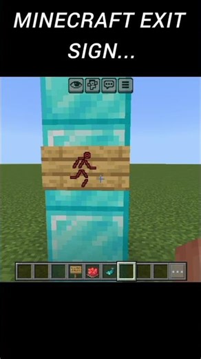 Minecraft exit sign 🏃