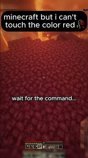 I tried not to touch RED in the Nether...💀