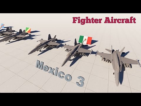 Fighter Aircraft Fleet Strength by Country (2020) Military Power Comparison 3D
