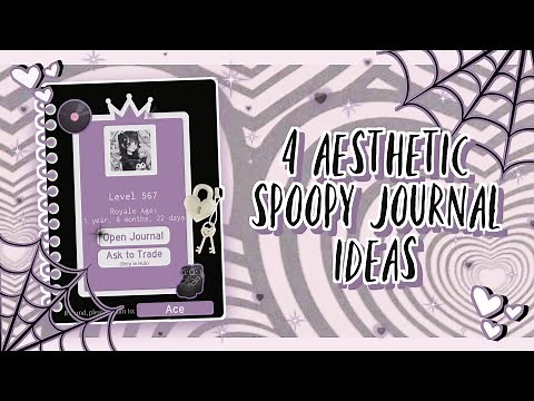*.+ 4 Aesthetic Spoopy Royale High Journal Ideas +.* (Free to Use uwu)
