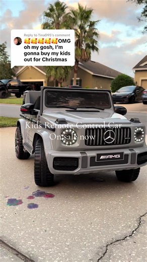 Replying to @TinaD95 love our kids ride on! 🤍 #kidscar #remoteconrolcar #kidscar #kidsrideon #kidsgift #christmas