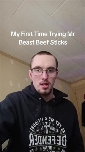 My First Time Trying Mr Beast Beef Sticks