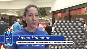 Watch how Disney VoluntEARS used more than 11,000 cans of food to create two iconic sculptures during this week's Canstruction Orlando event. The food will be donated to Second Harvest Food Bank of Central Florida. | Walt Disney World Cast and Community