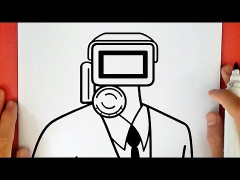 HOW TO DRAW CAMERAMAN FROM SKIBIDI TOILET
