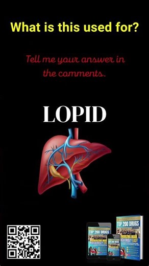 Top 200 Drugs: Lopid & its Uses, Benefits & Details! #shorts