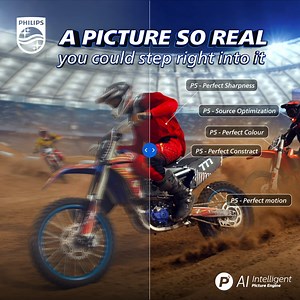 14 reactions | A Philips TV that comes with P5 Picture Processing Suite with enhanced Artificial Intelligence reproduces a much more realistic natural visual by creating a better balance between its source, color, contrast, motion, and sharpness. It's a picture so real, no matter its source.朗 #PhilipsTV #P5AI | Philips TV | Facebook