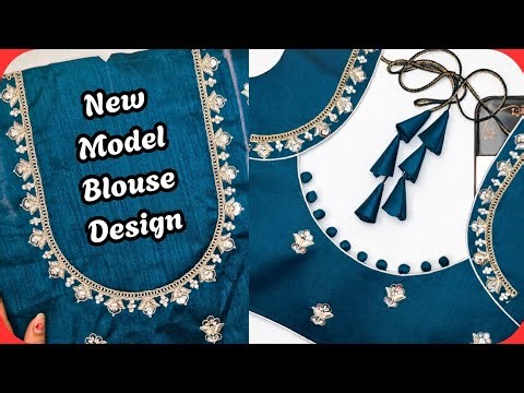New Model Blouse Design Cutting And Stitching | Potli button blouse back neck design |