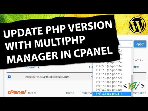 How To Update PHP Version of Domain with MultiPHP Manager in cPanel