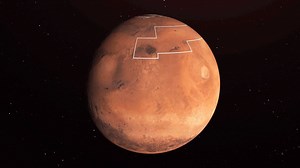 Water Ice Marked on Mars Globe - NASA Science