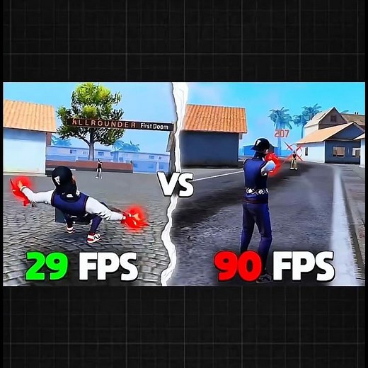 Free Fire FPS Test 🔥 | 30 FPS vs 60 FPS vs 90 FPS | Kaunsa BEST Hai? 😱 #freefire #apuxyt