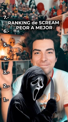 PEOR A MEJOR: Las 7 PELICULAS de SCREAM #Viral #Shorts #Scream #Ghostface #Horror
