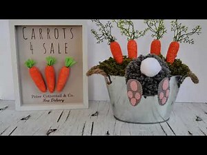 Bunny Butt Garden... made using dollar store supplies