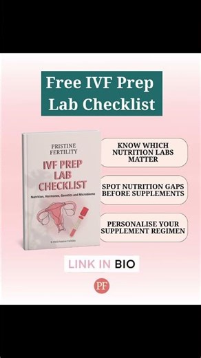 Grab Your Free IVF Prep Nutrition Lab Checklist