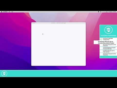 Installing the FortiClient Mac Agent & Giving Required Permissions