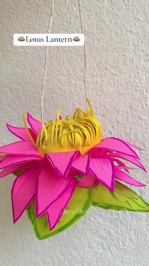 Lotus Lantern Craft for Vesak Day