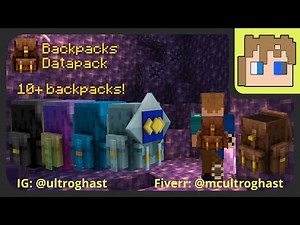 BACKPACKS in MINECRAFT 1.17 | NO MOD / NO PLUGIN