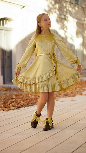 When your dress and shoes decide to coordinate 💛🎀 Virginie, @mommade_couture stitched up a beautiful #llklotte dress with matching bows = Sunday style perfection!! #littlelizardking #llkpatterns #sewcute #dresspattern #nähenfürkids #sewinginspiration #sundaydress #lovesewing #learntosew #sewingforkids | Little Lizard King: Downloadable Sewing Patterns