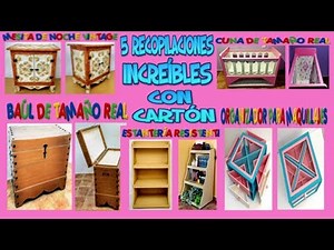 5 MANUALIDADES INCREÍBLES HECHAS CON CARTÓN DIY