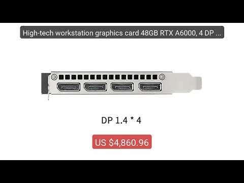 High-tech workstation graphics card 48GB RTX A6000, 4 DP high-... — Best Buy 2026 | Great Quality!