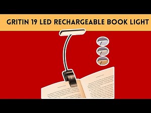 Gritin 19 LED Rechargeable Book Light Review