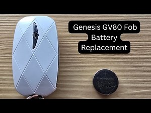 How To Replace or Change Genesis GV80 Remote Key Fob Battery 2024 - 2025