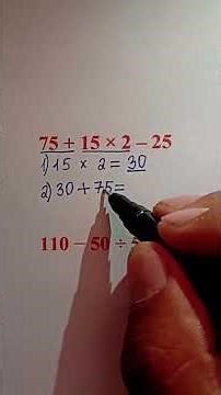 How to Perform Math Operations in the Correct Order: A Step-by-Step Guide #maths #basicproblems