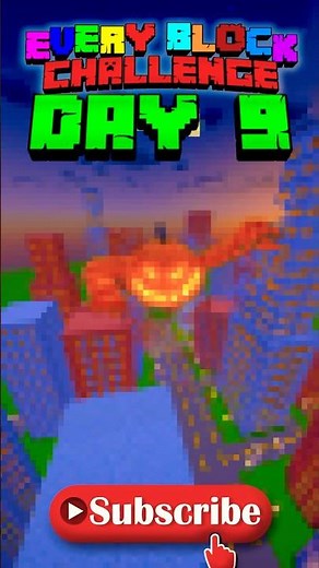 EVERY BLOCK... 1 BUILD... Day 9 of Every Block Challenge #minecraft #minecraftchallenge #shorts