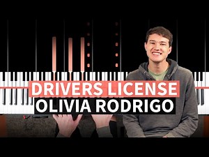 drivers license - Olivia Rodrigo - PIANO TUTORIAL (accompaniment with chords)