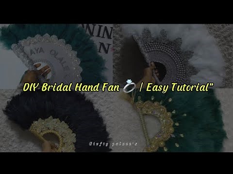 Full Tutorial: Bridal Hand Fan DIY 🎀 | Save Money & Do It Yourself💥 very easy