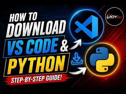 A guide to install VS code and Python by roy.dev.