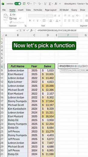 👉In this tutorial you'll learn how to use the new PivotBy function in excel