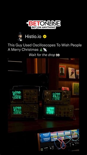 HISTIO on Instagram: "It feels impossible that this wasn’t made with animation or software—every line you see is created by live electrical signals 🤯🎶 This creator flips the oscilloscope from diagnostic tool to art canvas by feeding it carefully crafted audio signals. Precise control of frequency, amplitude, and phase turns raw voltage traces into recognizable shapes, text, and even smooth animations right on the screen. Oscilloscopes plot voltage over time in X-Y mode—sync two channels perfec