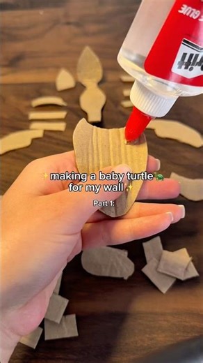 🐢🥹 Making a BABY TURTLE for my wall 😍🐢 DIY Cardboard Craft Tutorial #diy #cardboard #turtle