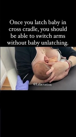 Switching from cross cradle to cradle hold