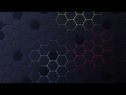 No Copyright Twitch Gaming loop animated Background | RGB Hexagonal Pattern Animation @MotionMadeAE