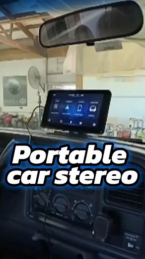 I'm really digging this portable car stereo. It's very simple to install. Just plug it into your auxiliary outlet and you're good to go. check out all the features of this car stereo by clicking the shopping cart in this video. #CapCut #portablecarstereob #tiktokshop #autoaccessories #diy #foryou