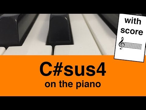 C#sus4 Chord On Piano