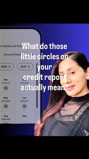 What do those little circles mean on your credit report?