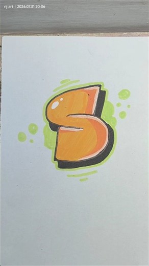 how to draw letter S graffiti #art #lettering #graffiti